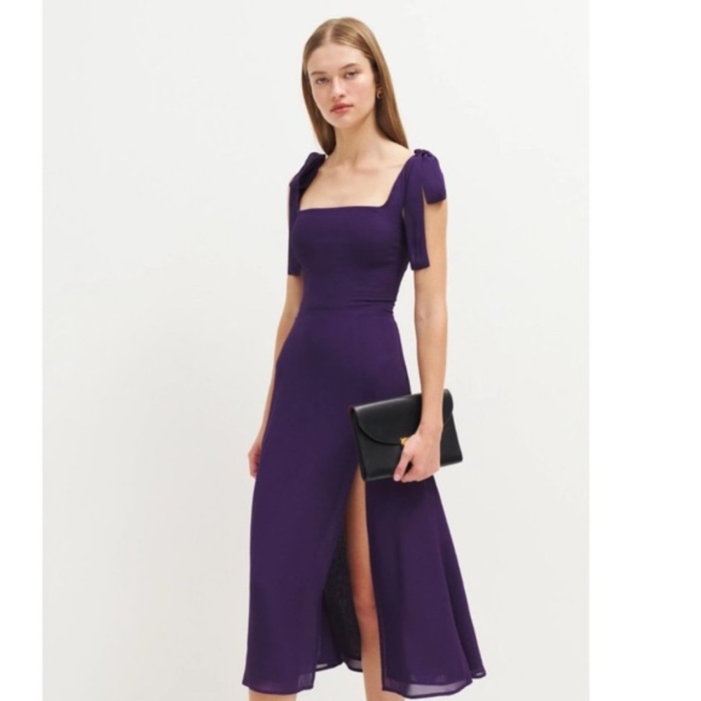 Reformation Purple Dress
